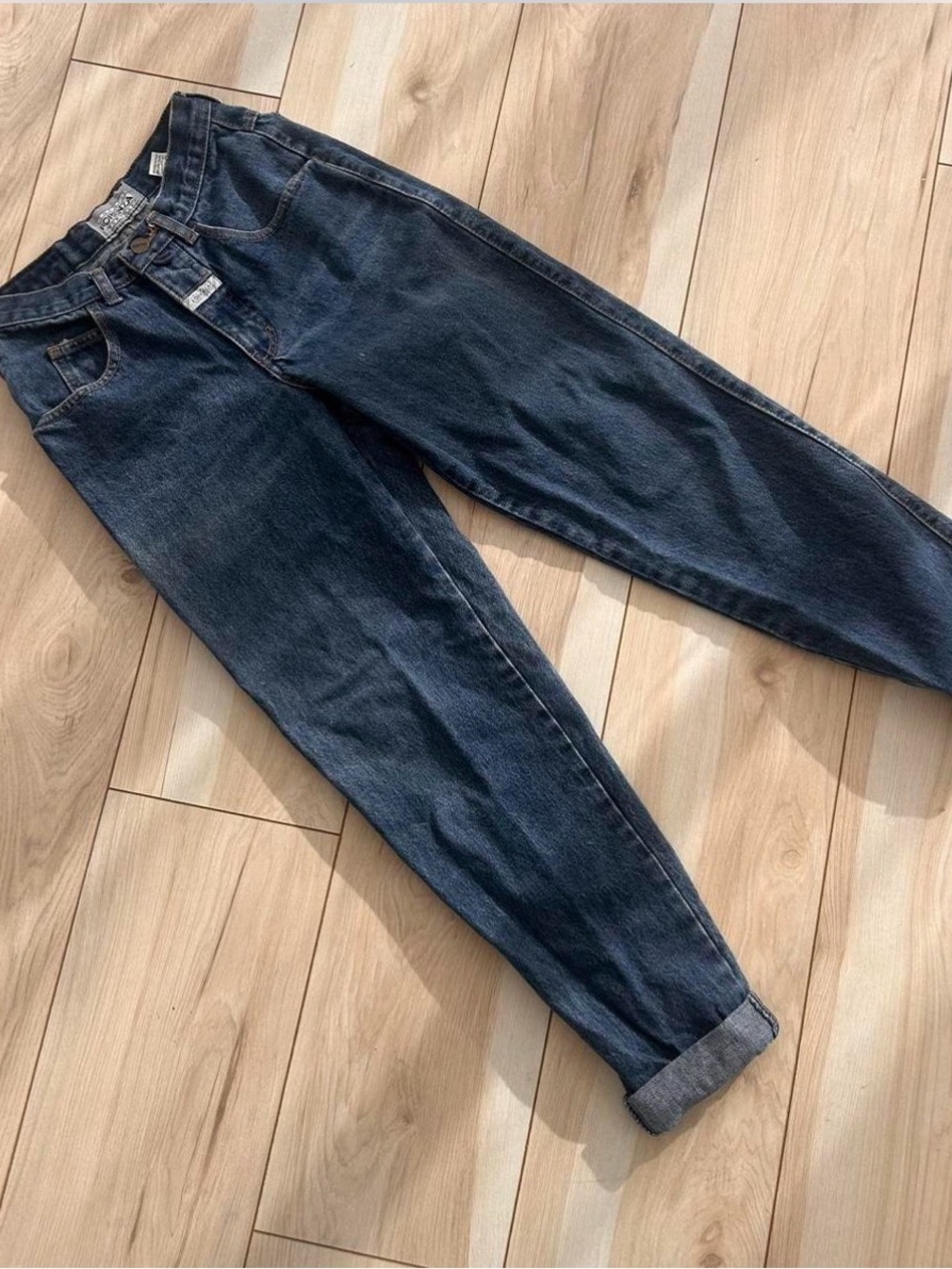Forenza Denim Jeans in Blue with Gold Stitching